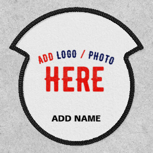 STYLISH MODERN CUSTOMIZABLE WHITE VERIFIED BRANDED PATCH