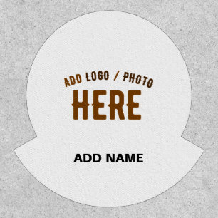 STYLISH MODERN CUSTOMIZABLE WHITE VERIFIED BRANDED PATCH
