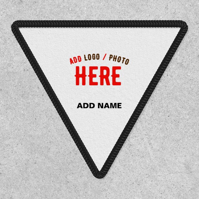 STYLISH MODERN CUSTOMIZABLE WHITE VERIFIED BRANDED PATCH (Front)
