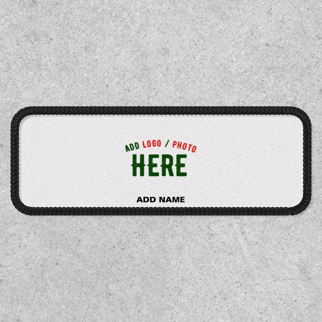 STYLISH MODERN CUSTOMIZABLE WHITE VERIFIED BRANDED PATCH (Front)