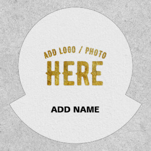 STYLISH MODERN CUSTOMIZABLE WHITE VERIFIED BRANDED PATCH