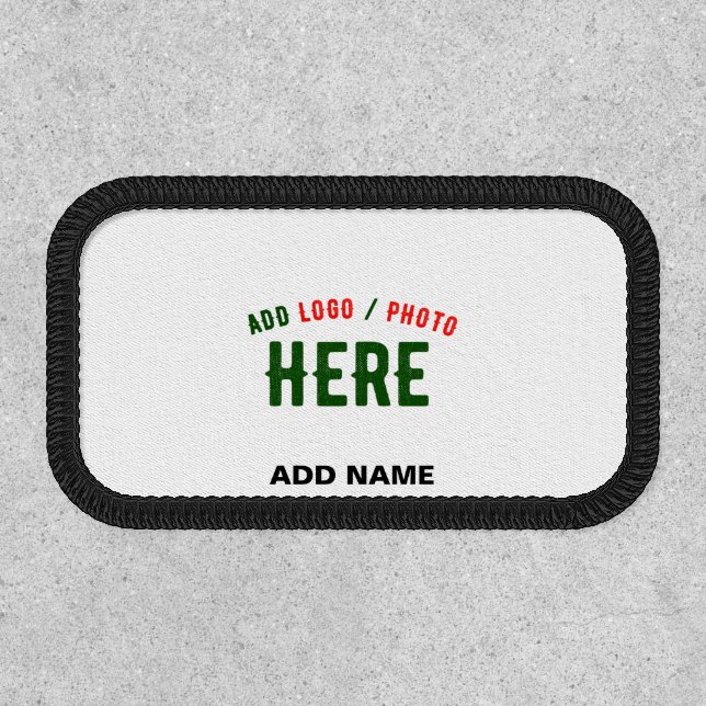 STYLISH MODERN CUSTOMIZABLE WHITE VERIFIED BRANDED PATCH (Front)