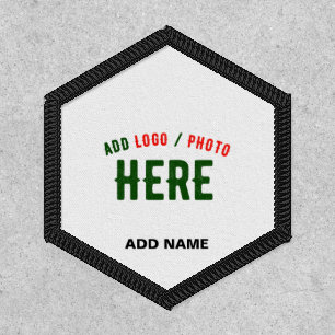 STYLISH MODERN CUSTOMIZABLE WHITE VERIFIED BRANDED PATCH