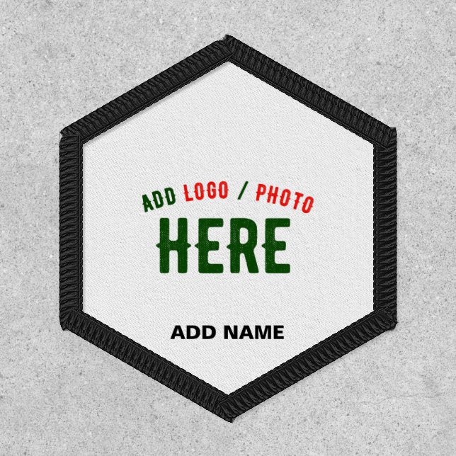 STYLISH MODERN CUSTOMIZABLE WHITE VERIFIED BRANDED PATCH (Front)