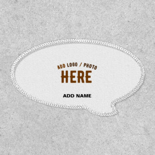 STYLISH MODERN CUSTOMIZABLE WHITE VERIFIED BRANDED PATCH
