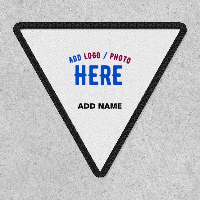STYLISH MODERN CUSTOMIZABLE WHITE VERIFIED BRANDED PATCH (Front)
