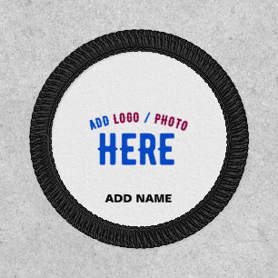 STYLISH MODERN CUSTOMIZABLE WHITE VERIFIED BRANDED PATCH