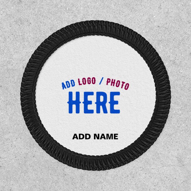 STYLISH MODERN CUSTOMIZABLE WHITE VERIFIED BRANDED PATCH (Front)