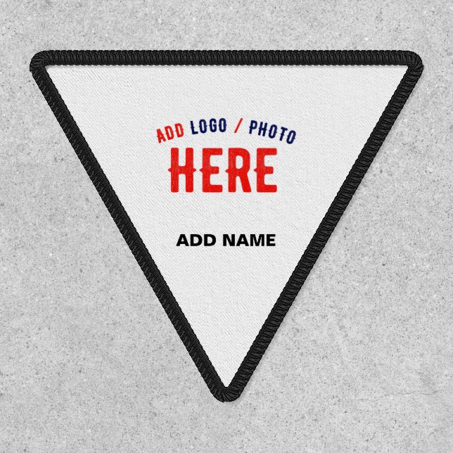 STYLISH MODERN CUSTOMIZABLE WHITE VERIFIED BRANDED PATCH (Front)