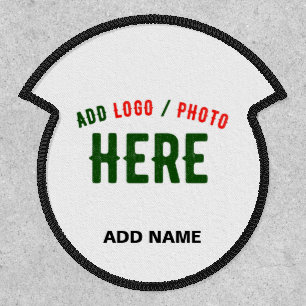STYLISH MODERN CUSTOMIZABLE WHITE VERIFIED BRANDED PATCH