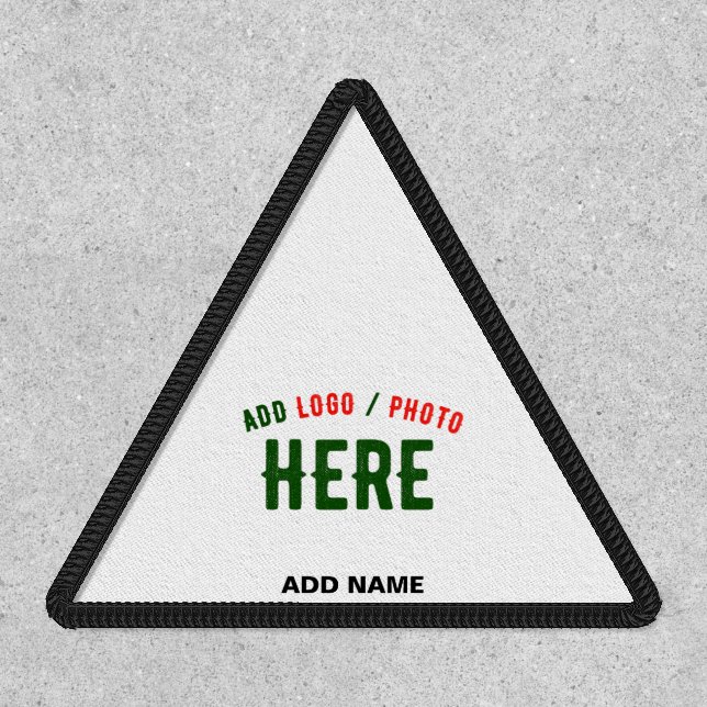 STYLISH MODERN CUSTOMIZABLE WHITE VERIFIED BRANDED PATCH (Front)