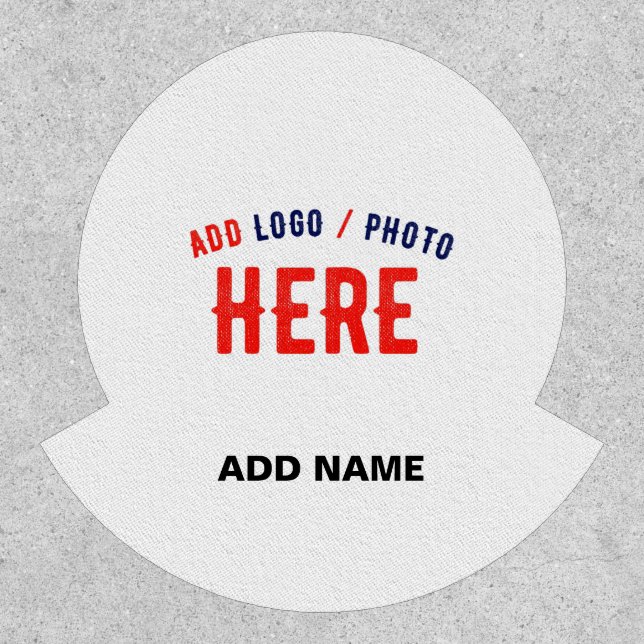 STYLISH MODERN CUSTOMIZABLE WHITE VERIFIED BRANDED PATCH (Front)