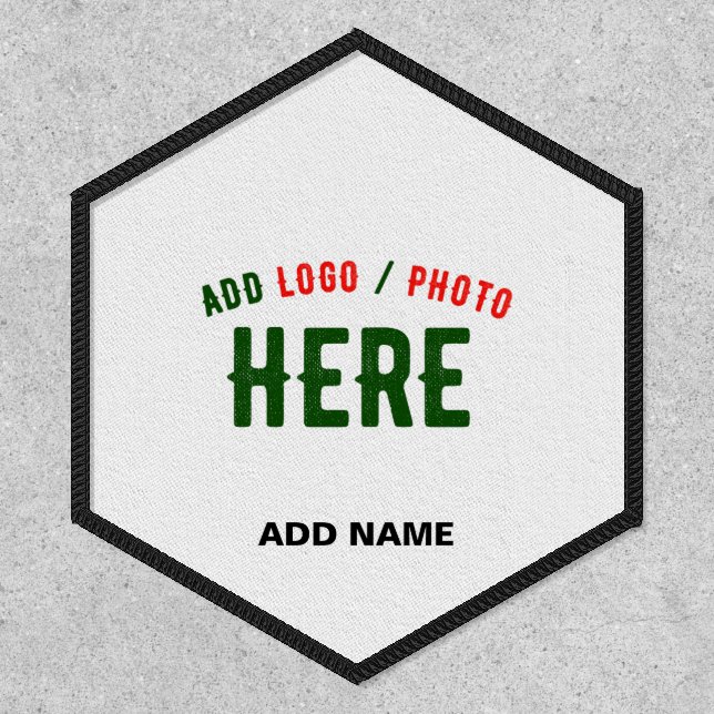 STYLISH MODERN CUSTOMIZABLE WHITE VERIFIED BRANDED PATCH (Front)