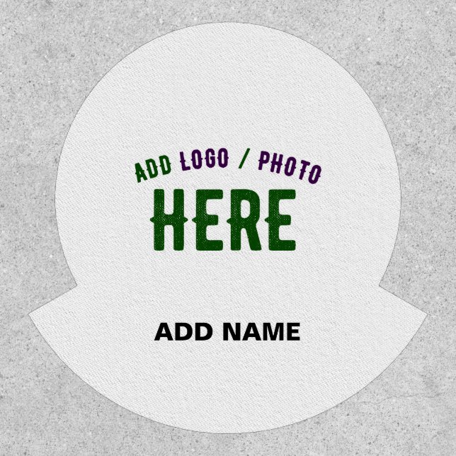 STYLISH MODERN CUSTOMIZABLE WHITE VERIFIED BRANDED PATCH (Front)