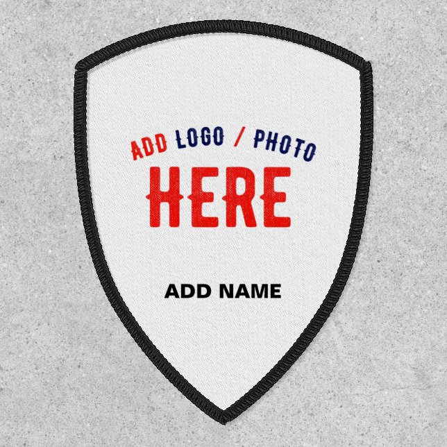 STYLISH MODERN CUSTOMIZABLE WHITE VERIFIED BRANDED PATCH (Front)