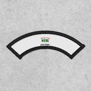 STYLISH MODERN CUSTOMIZABLE WHITE VERIFIED BRANDED PATCH
