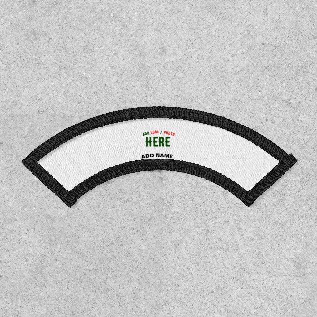 STYLISH MODERN CUSTOMIZABLE WHITE VERIFIED BRANDED PATCH (Front)