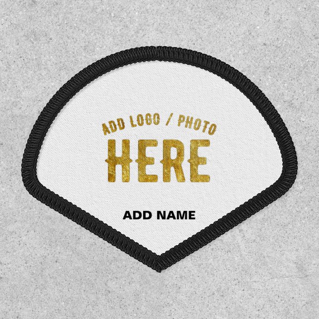STYLISH MODERN CUSTOMIZABLE WHITE VERIFIED BRANDED PATCH (Front)