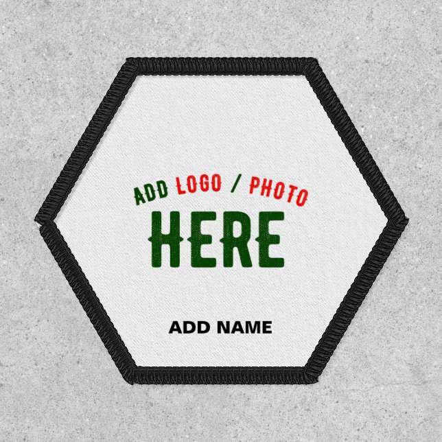 STYLISH MODERN CUSTOMIZABLE WHITE VERIFIED BRANDED PATCH (Front)