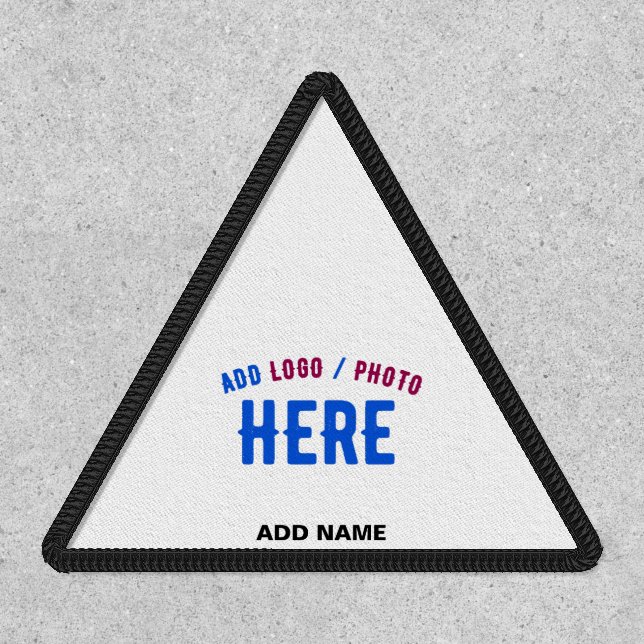 STYLISH MODERN CUSTOMIZABLE WHITE VERIFIED BRANDED PATCH (Front)