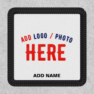 STYLISH MODERN CUSTOMIZABLE WHITE VERIFIED BRANDED PATCH