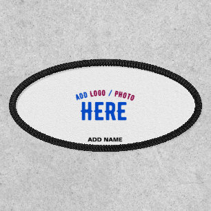 STYLISH MODERN CUSTOMIZABLE WHITE VERIFIED BRANDED PATCH