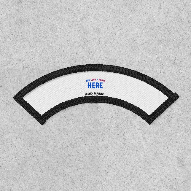 STYLISH MODERN CUSTOMIZABLE WHITE VERIFIED BRANDED PATCH (Front)