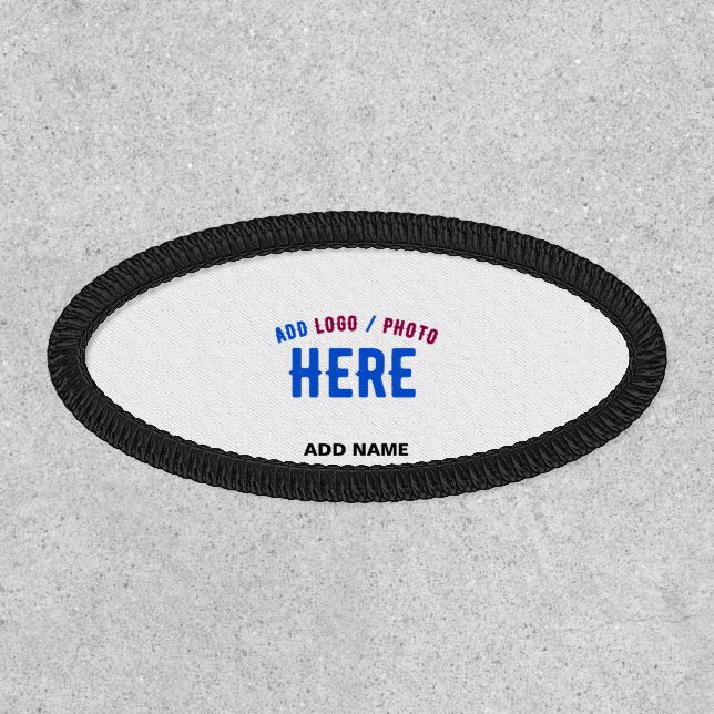 STYLISH MODERN CUSTOMIZABLE WHITE VERIFIED BRANDED PATCH (Front)