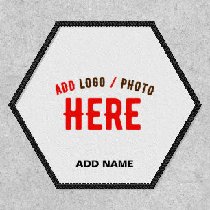 STYLISH MODERN CUSTOMIZABLE WHITE VERIFIED BRANDED PATCH