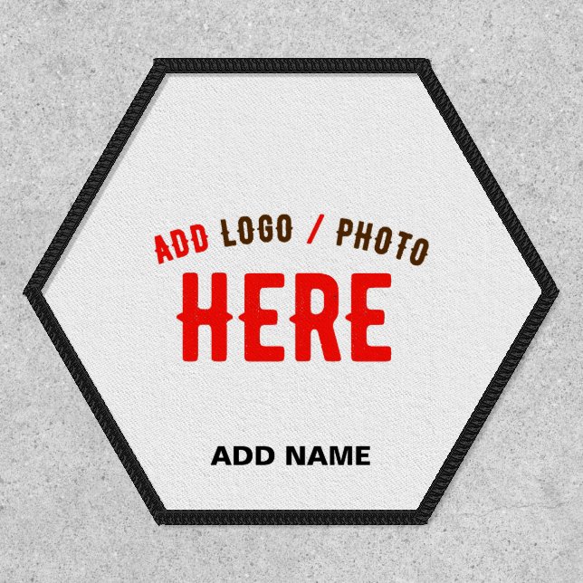 STYLISH MODERN CUSTOMIZABLE WHITE VERIFIED BRANDED PATCH (Front)