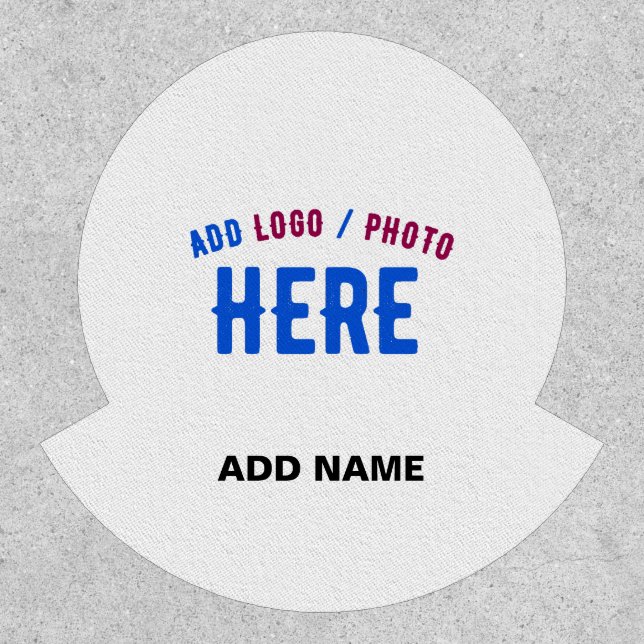 STYLISH MODERN CUSTOMIZABLE WHITE VERIFIED BRANDED PATCH (Front)
