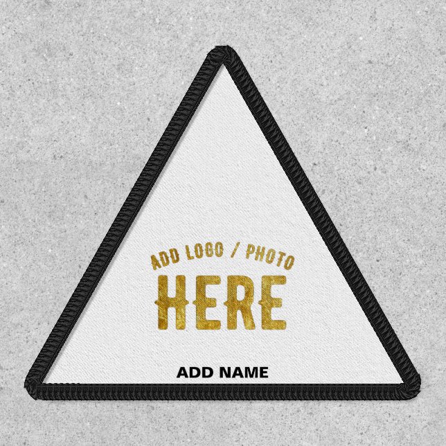 STYLISH MODERN CUSTOMIZABLE WHITE VERIFIED BRANDED PATCH (Front)