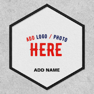 STYLISH MODERN CUSTOMIZABLE WHITE VERIFIED BRANDED PATCH