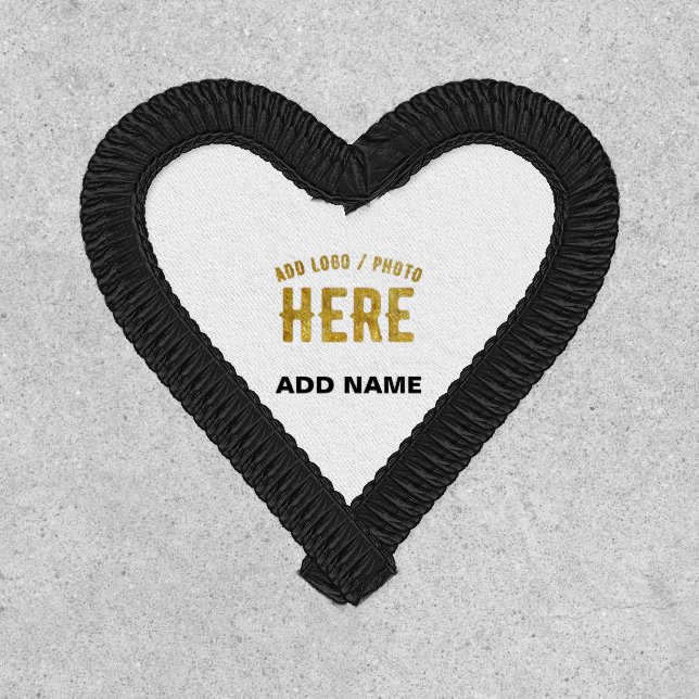 STYLISH MODERN CUSTOMIZABLE WHITE VERIFIED BRANDED PATCH (Front)