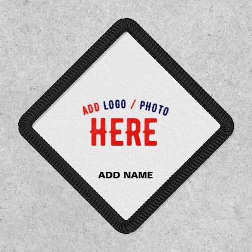 STYLISH MODERN CUSTOMIZABLE WHITE VERIFIED BRANDED PATCH