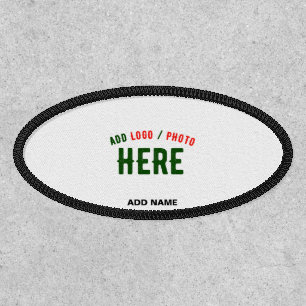 STYLISH MODERN CUSTOMIZABLE WHITE VERIFIED BRANDED PATCH