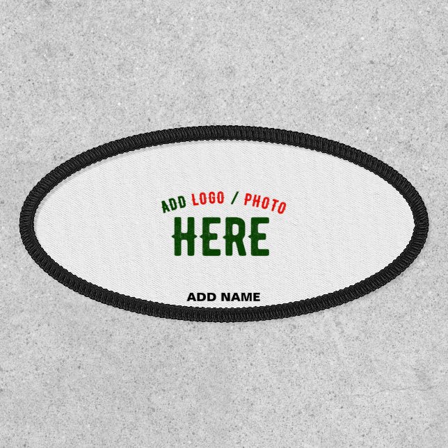 STYLISH MODERN CUSTOMIZABLE WHITE VERIFIED BRANDED PATCH (Front)