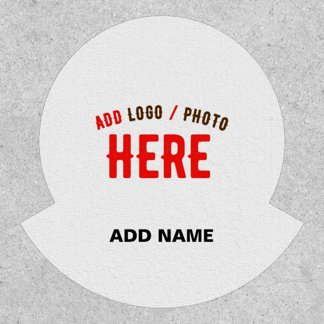 STYLISH MODERN CUSTOMIZABLE WHITE VERIFIED BRANDED PATCH (Front)