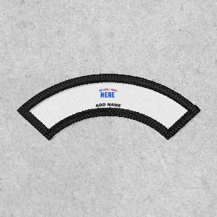 STYLISH MODERN CUSTOMIZABLE WHITE VERIFIED BRANDED PATCH