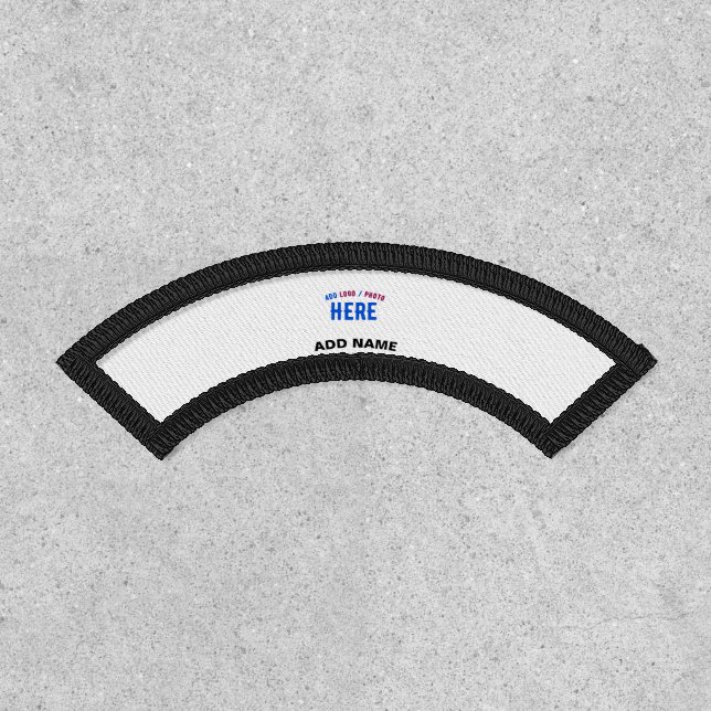 STYLISH MODERN CUSTOMIZABLE WHITE VERIFIED BRANDED PATCH (Front)