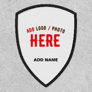 STYLISH MODERN CUSTOMIZABLE WHITE VERIFIED BRANDED PATCH