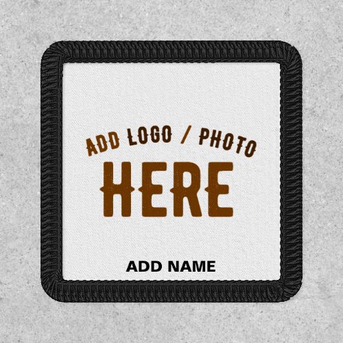 STYLISH MODERN CUSTOMIZABLE WHITE VERIFIED BRANDED PATCH