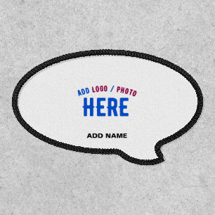 STYLISH MODERN CUSTOMIZABLE WHITE VERIFIED BRANDED PATCH