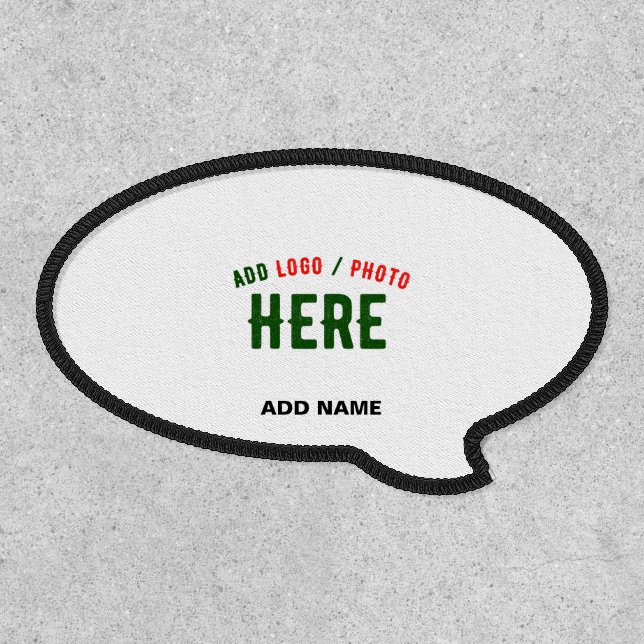 STYLISH MODERN CUSTOMIZABLE WHITE VERIFIED BRANDED PATCH (Front)