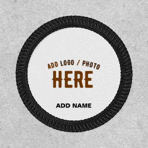 STYLISH MODERN CUSTOMIZABLE WHITE VERIFIED BRANDED PATCH