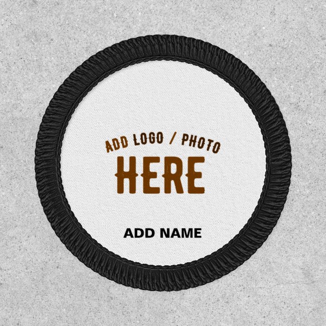 STYLISH MODERN CUSTOMIZABLE WHITE VERIFIED BRANDED PATCH (Front)