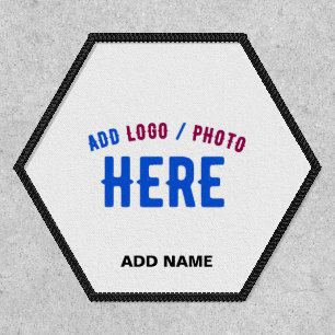 STYLISH MODERN CUSTOMIZABLE WHITE VERIFIED BRANDED PATCH