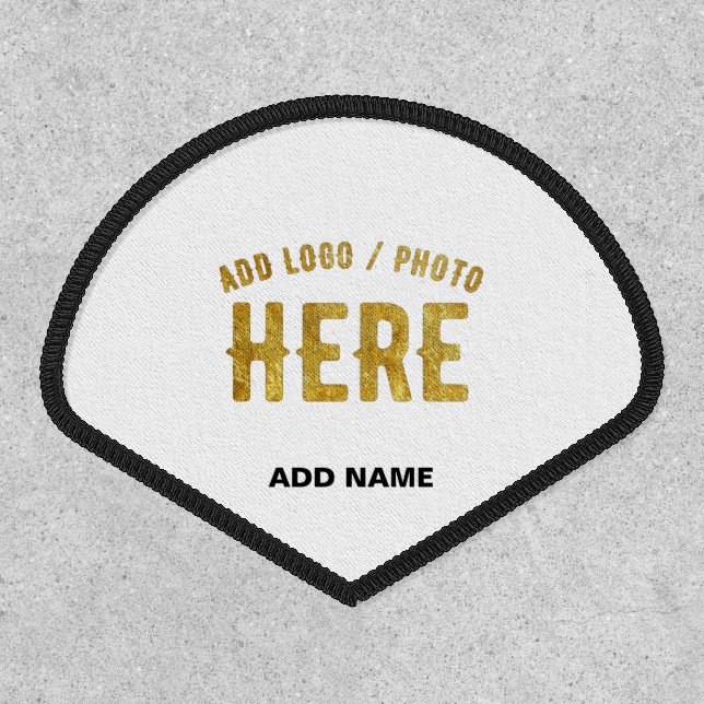 STYLISH MODERN CUSTOMIZABLE WHITE VERIFIED BRANDED PATCH (Front)