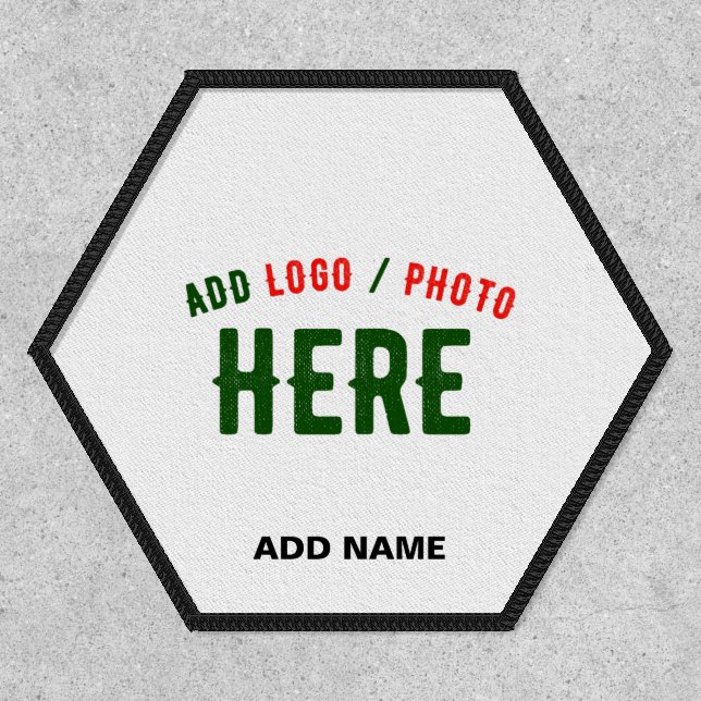 STYLISH MODERN CUSTOMIZABLE WHITE VERIFIED BRANDED PATCH (Front)