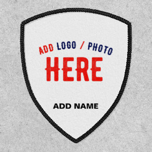 STYLISH MODERN CUSTOMIZABLE WHITE VERIFIED BRANDED PATCH